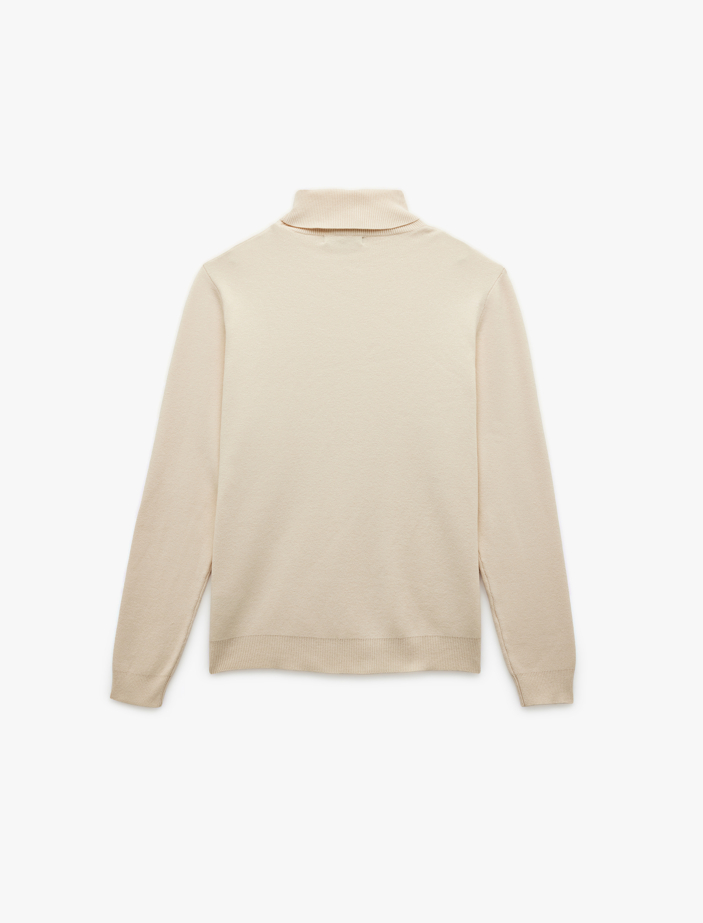   Uzun Kollu Basic Boğazlı Triko Kazak