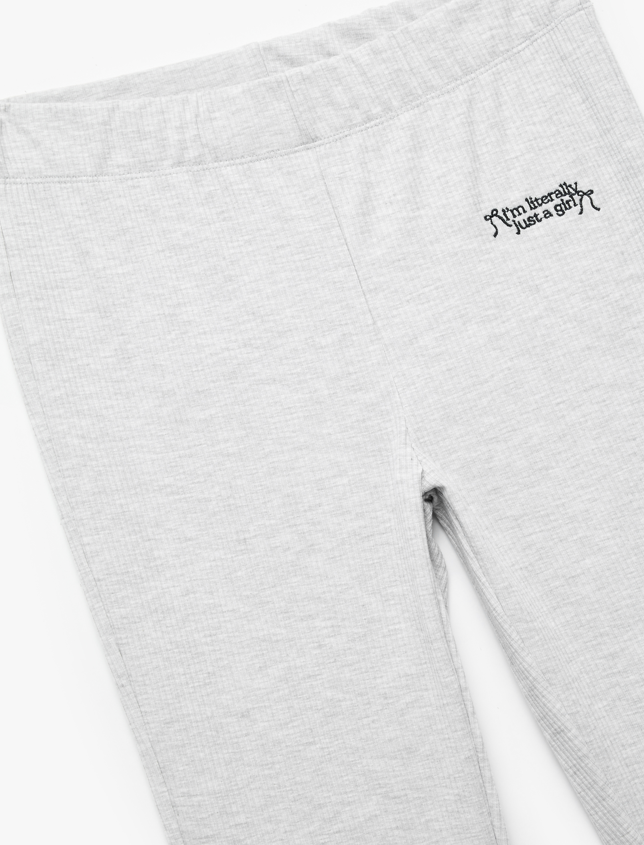 Normal Bel Dar Kesim İşleme Detaylı Ribanalı Pijama Altı