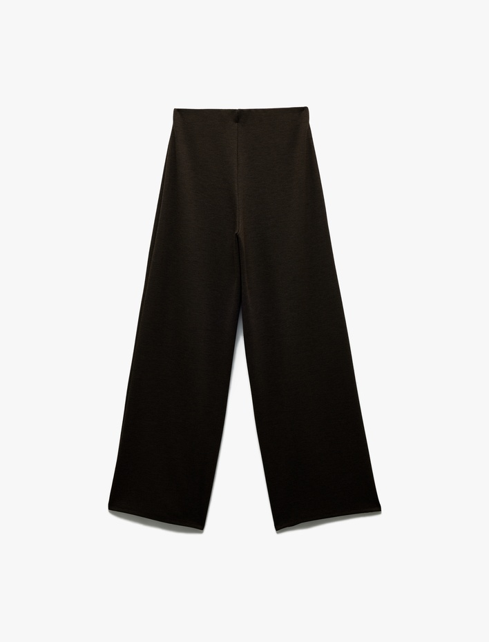  Normal Bel Regular Fit Uzun Geniş Paça Palazzo Pantolon
