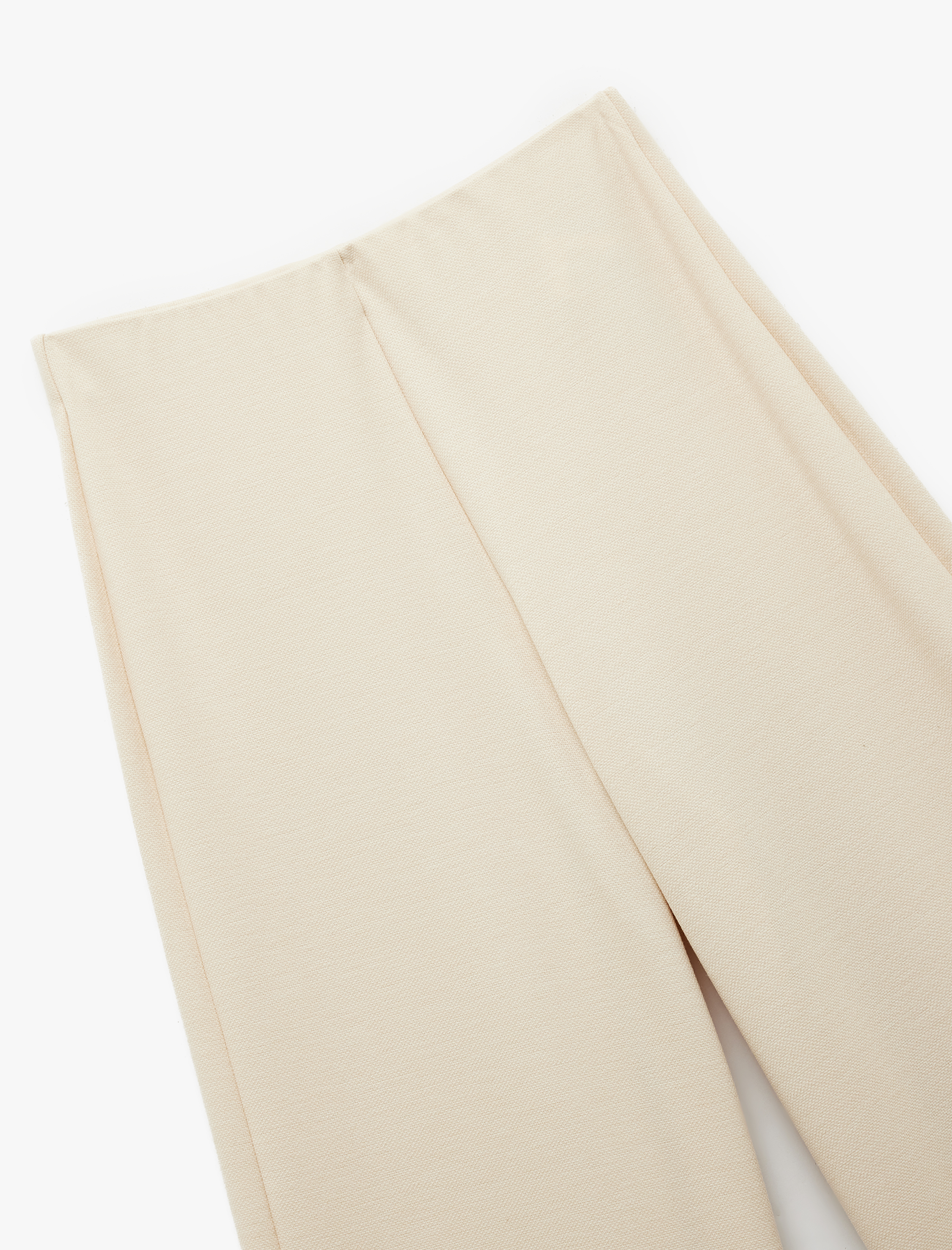   Normal Bel Regular Fit Uzun Geniş Paça Palazzo Pantolon