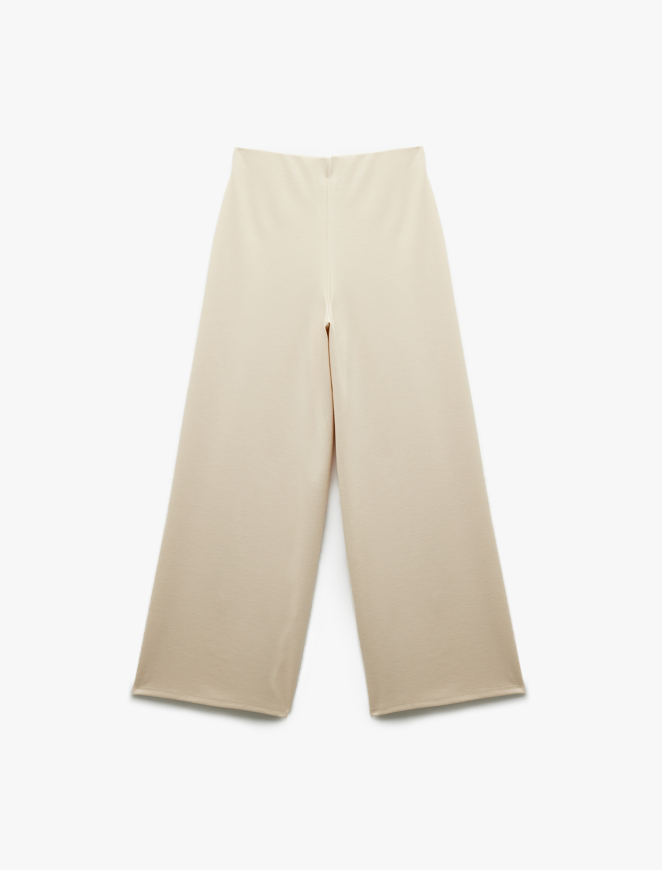   Normal Bel Regular Fit Uzun Geniş Paça Palazzo Pantolon