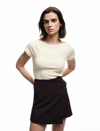 Pamuklu Slim Fit Kısa Kollu Bisiklet Yaka Basic Tişört