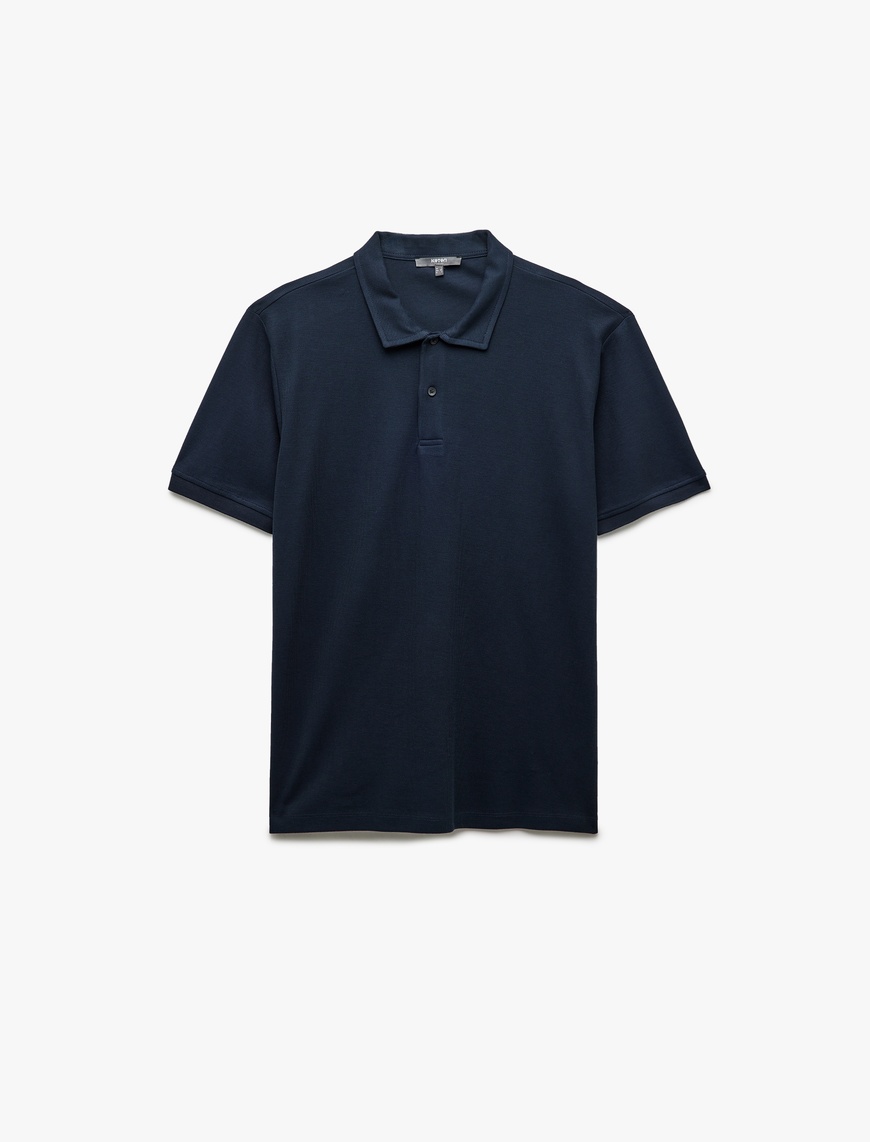   Regular Fit Kısa Kollu Pamuklu Polo Yaka Tişört