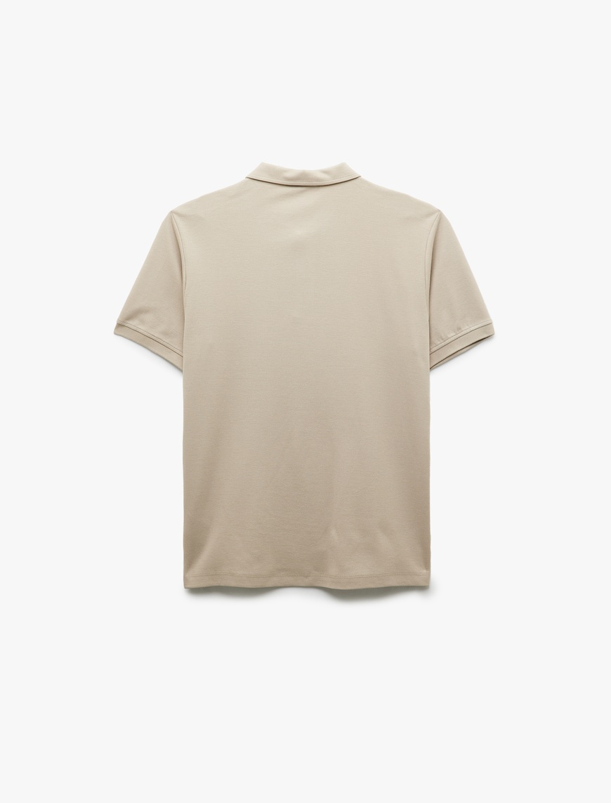   Regular Fit Kısa Kollu Pamuklu Polo Yaka Tişört