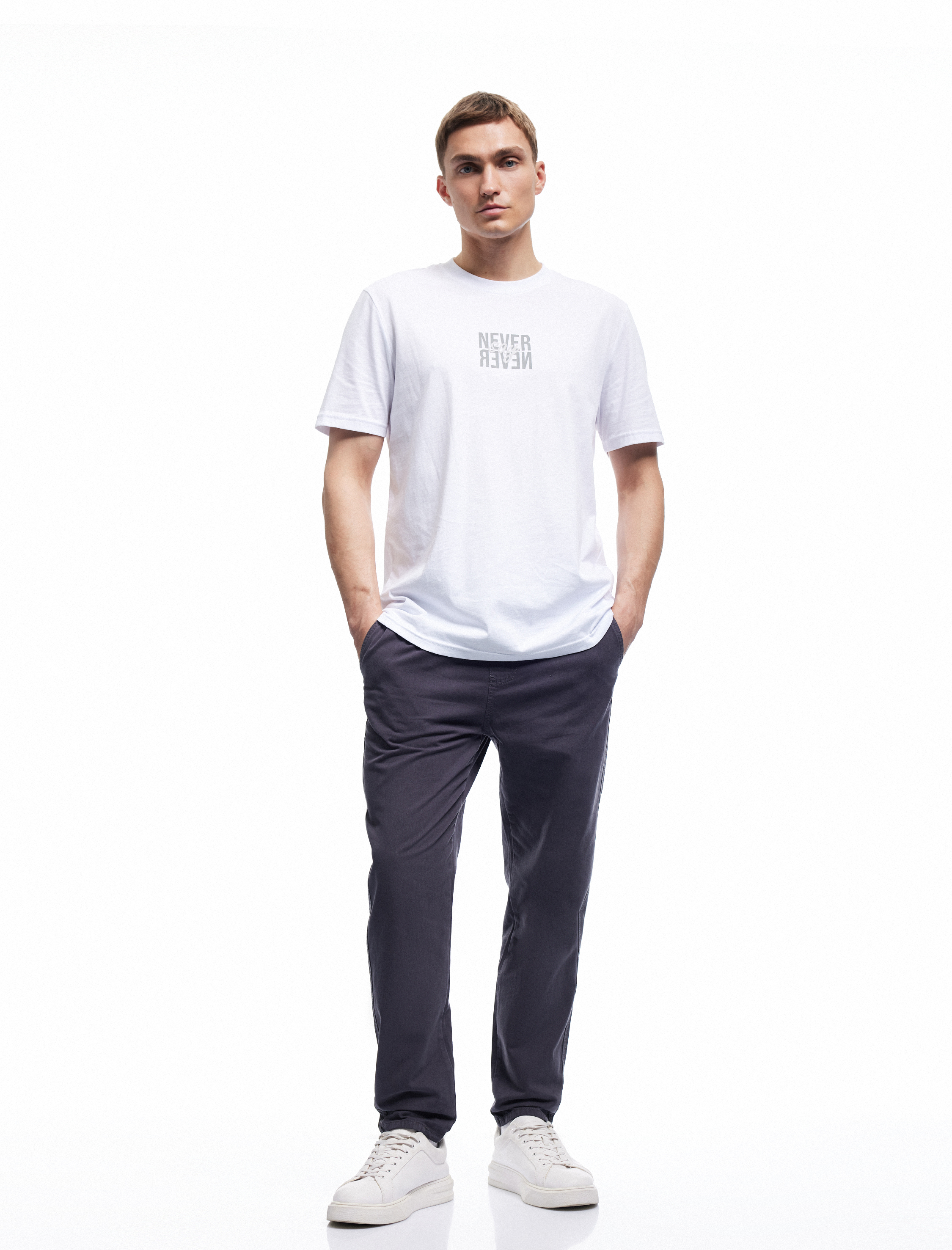   Cep Detaylı Pamuklu Gabardin Beli Bağcıklı Pantolon