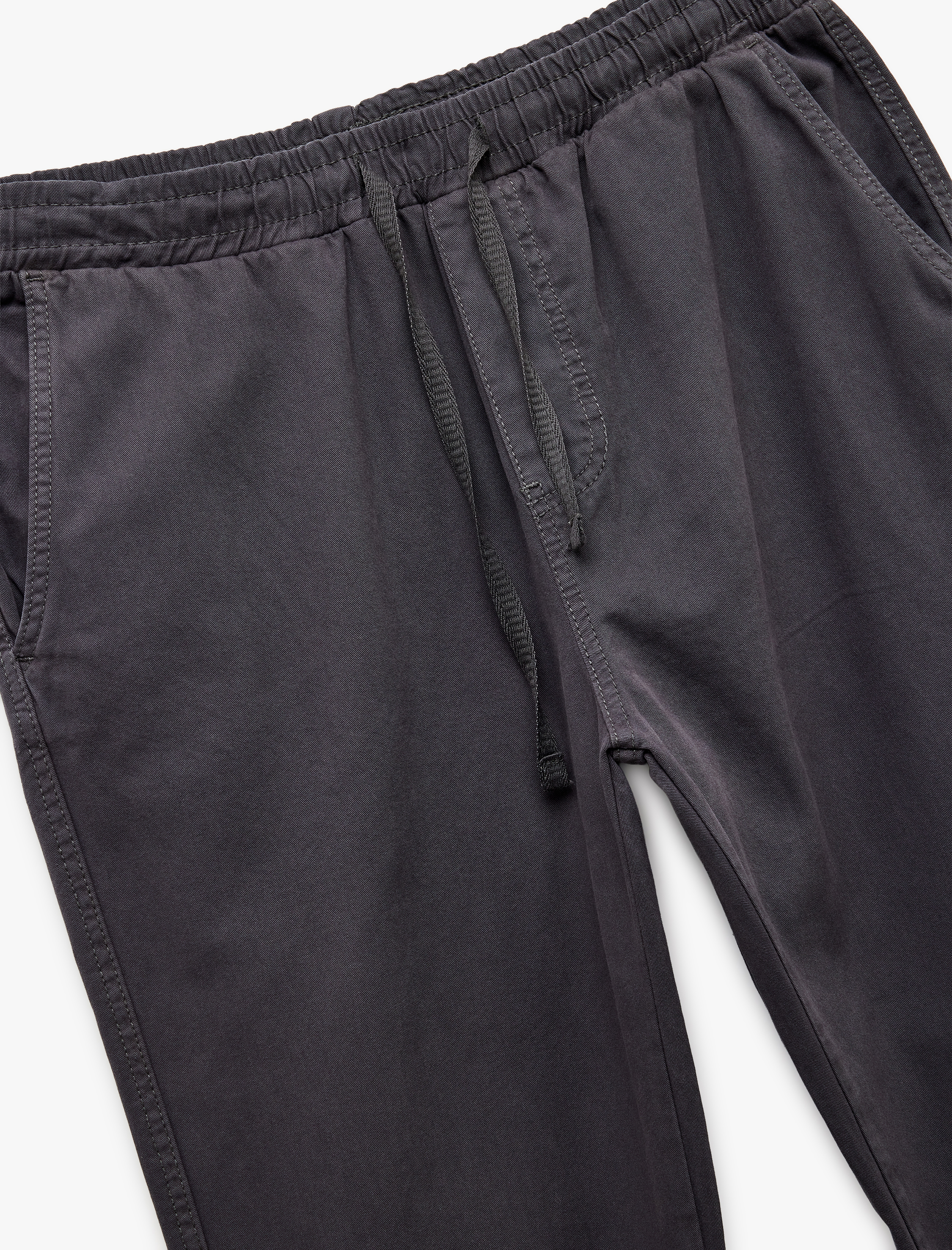   Cep Detaylı Pamuklu Gabardin Beli Bağcıklı Pantolon