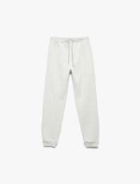 Pamuklu Beli Bağlamalı Basic Jogger Eşofman Altı