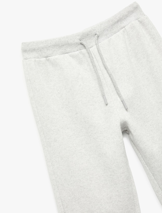 Pamuklu Beli Bağlamalı Şardonlu Basic Jogger Eşofman Altı_2
