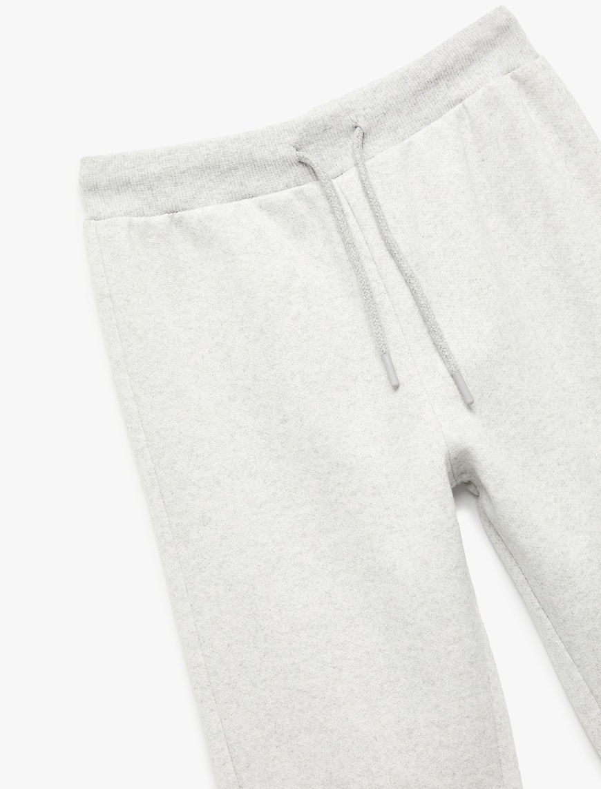  Erkek Çocuk Pamuklu Beli Bağlamalı Basic Jogger Eşofman Altı