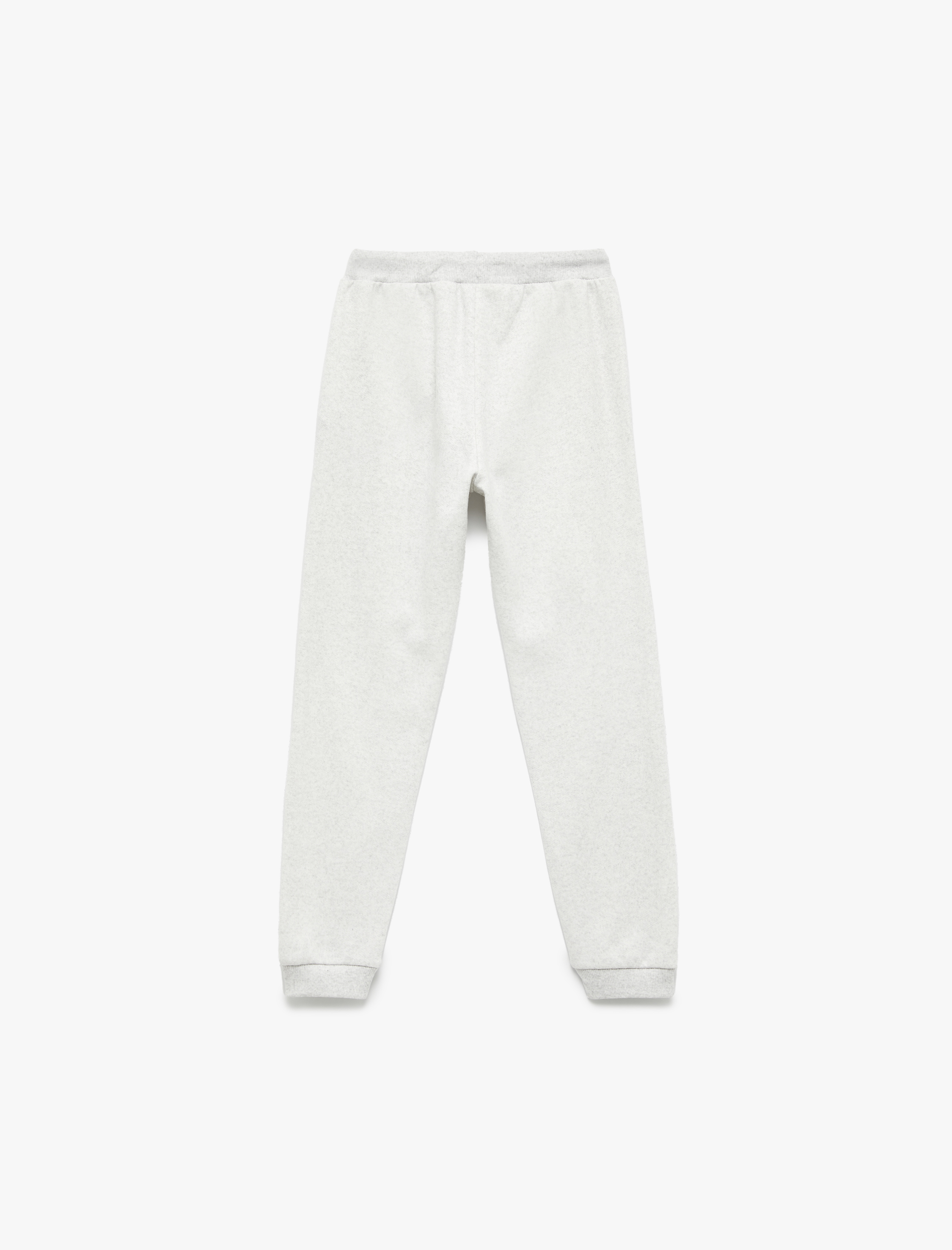  Erkek Çocuk Pamuklu Beli Bağlamalı Şardonlu Basic Jogger Eşofman Altı