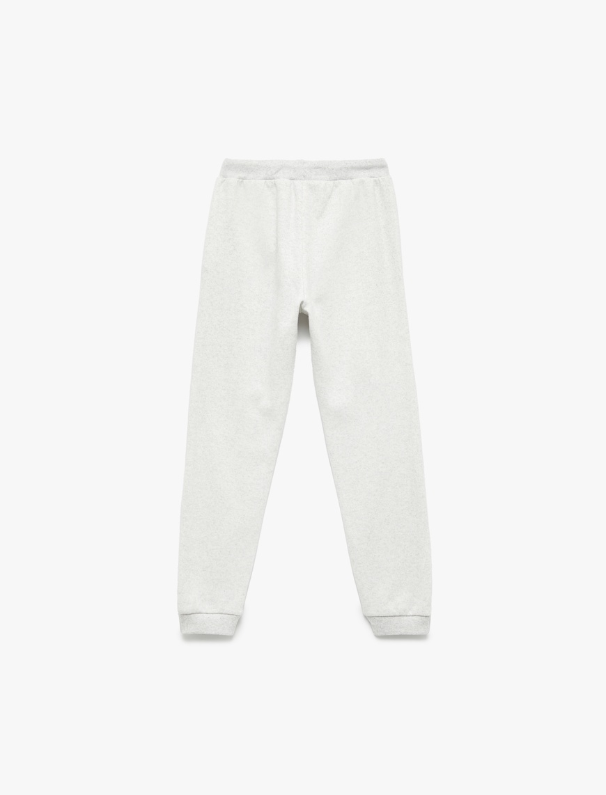  Erkek Çocuk Pamuklu Beli Bağlamalı Basic Jogger Eşofman Altı