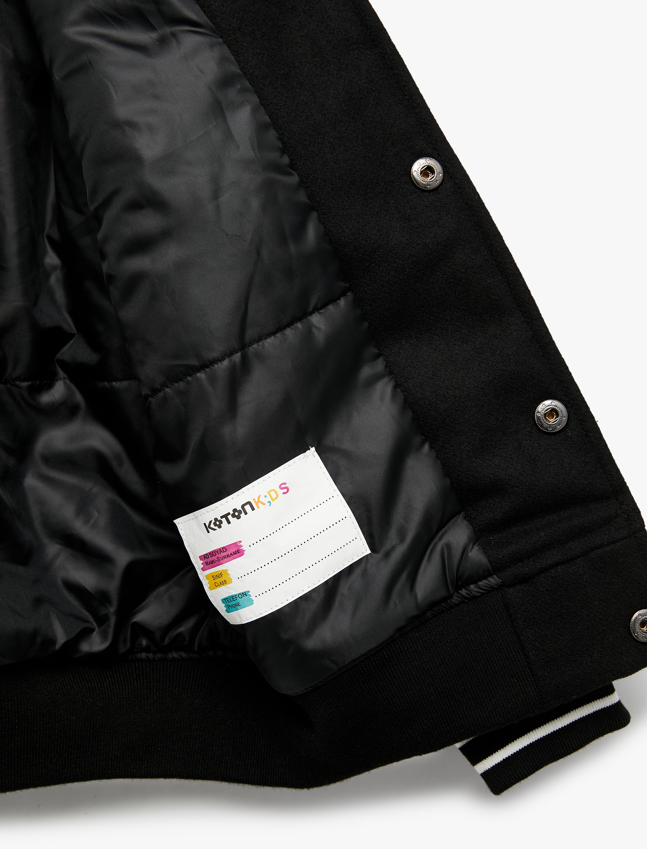  Erkek Çocuk Uzun Kollu Bisiklet Yaka Cep Detaylı Kolej Ceket