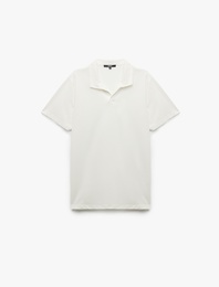 Regular Fit Kısa Kollu Pike Kumaş Pamuklu Polo Yaka Tişört