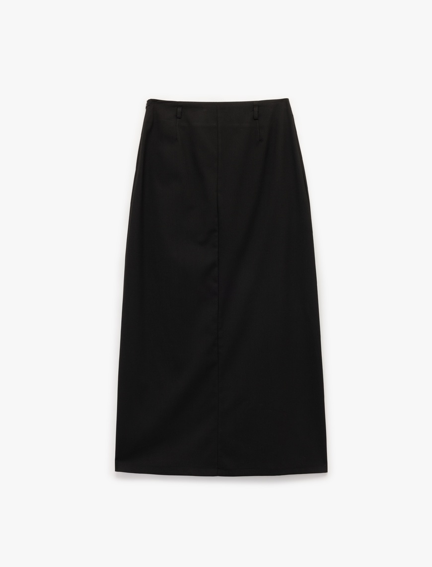  Regular Fit Standart Bel Midi Kalem Etek