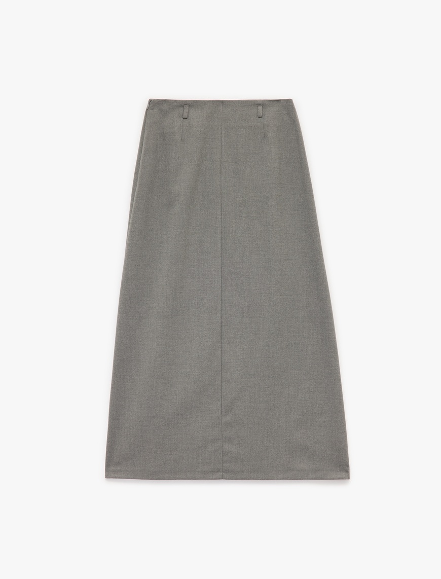   Regular Fit Standart Bel Midi Kalem Etek