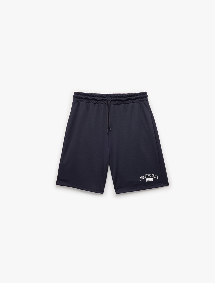   Beli Bağcıklı Baskılı Spor Şort