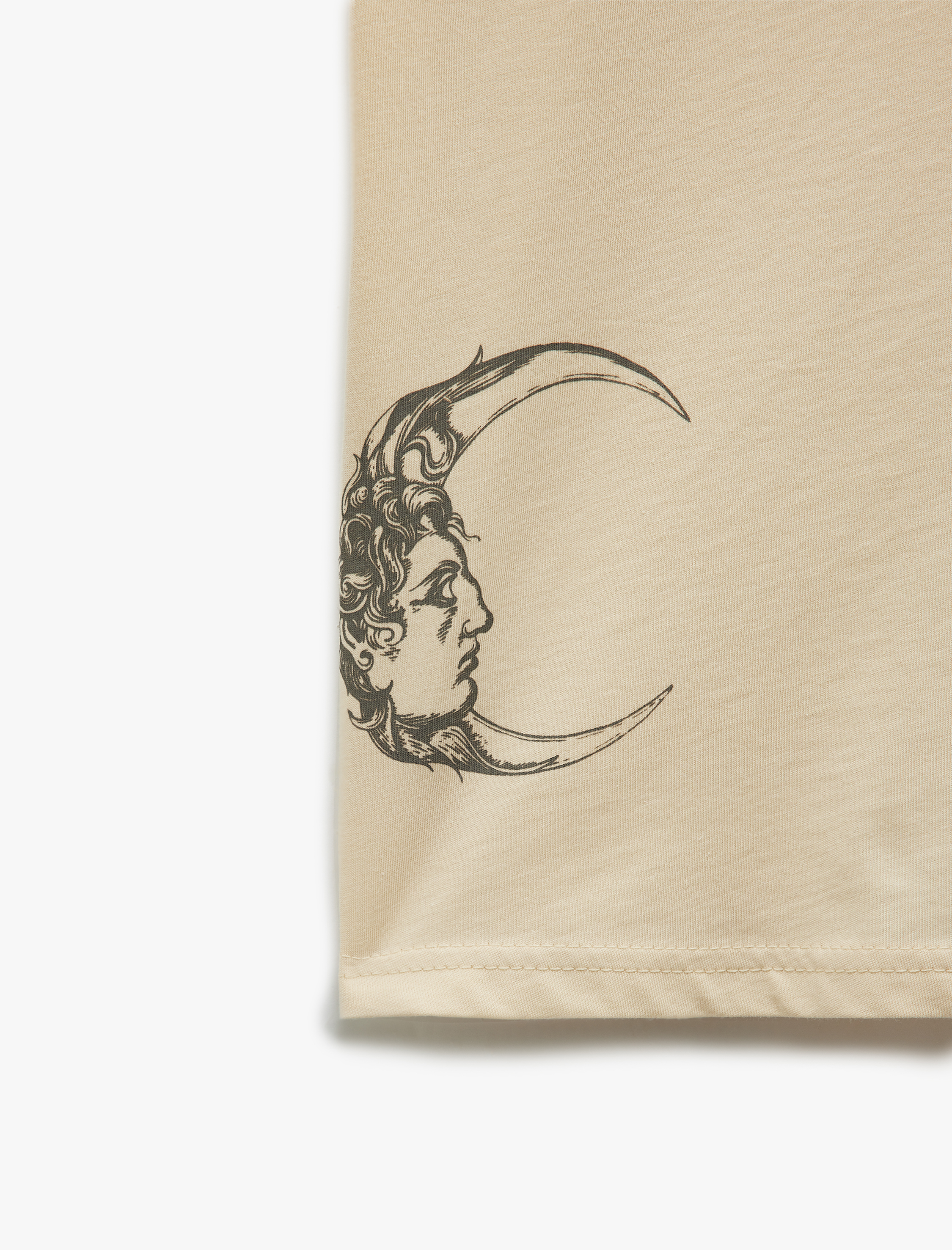   Regular Fit Kısa Kollu Bisiklet Yaka Pamuklu Baskılı Tişört