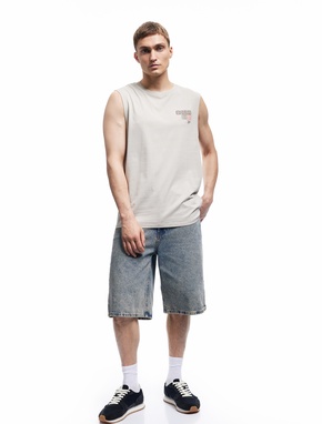 Regular Fit Kolsuz Bisiklet Yaka Pamuklu Etnik Baskılı Atlet_1