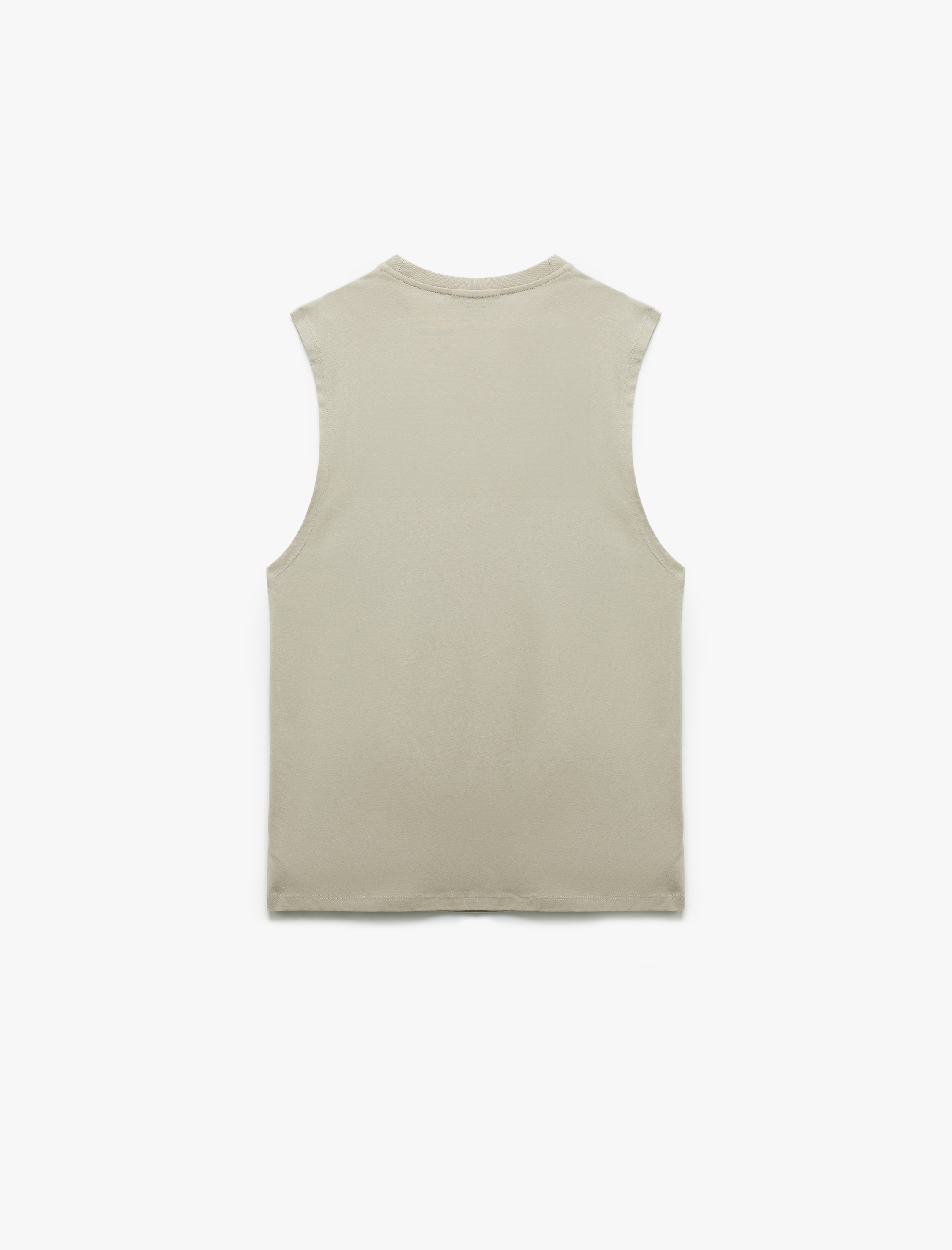   Regular Fit Kolsuz Bisiklet Yaka Pamuklu Etnik Baskılı Atlet