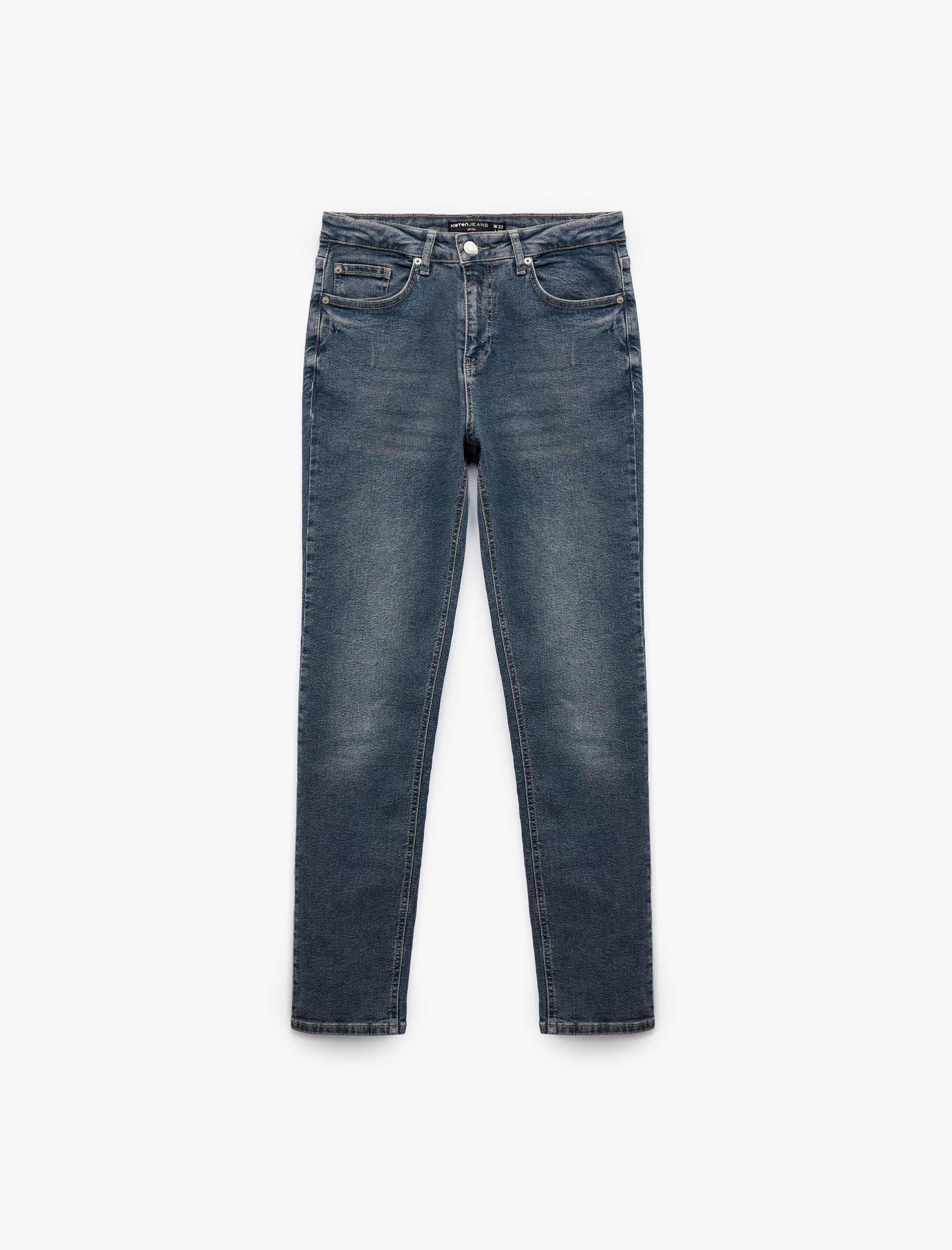   Pamuklu Normal Bel Slim Fit Jean Pantolon - Brad Jean