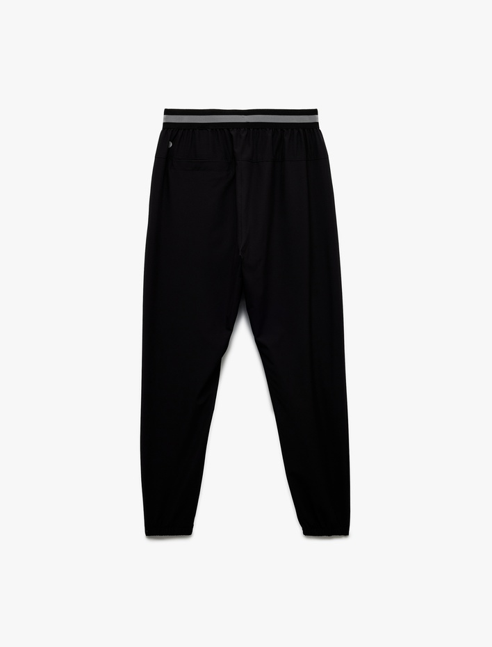  Beli Lastikli Paraşüt Kumaş Şerit Detaylı Jogger Spor Eşofman Altı