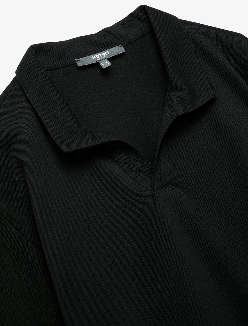   Regular Fit Kısa Kollu Pike Kumaş Pamuklu Polo Yaka Tişört