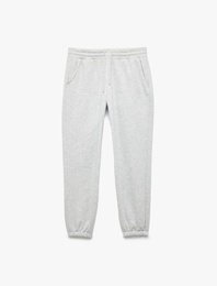 Beli Lastikli Cep Detaylı Şardonlu Basic Jogger Eşofman Altı