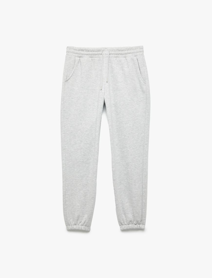   Beli Lastikli Cep Detaylı Şardonlu Basic Jogger Eşofman Altı