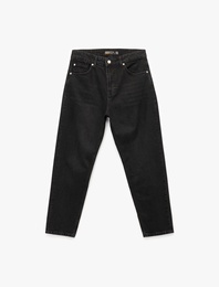 Pamuklu Normal Bel Loose Fit Jean Pantolon - Steve Jean
