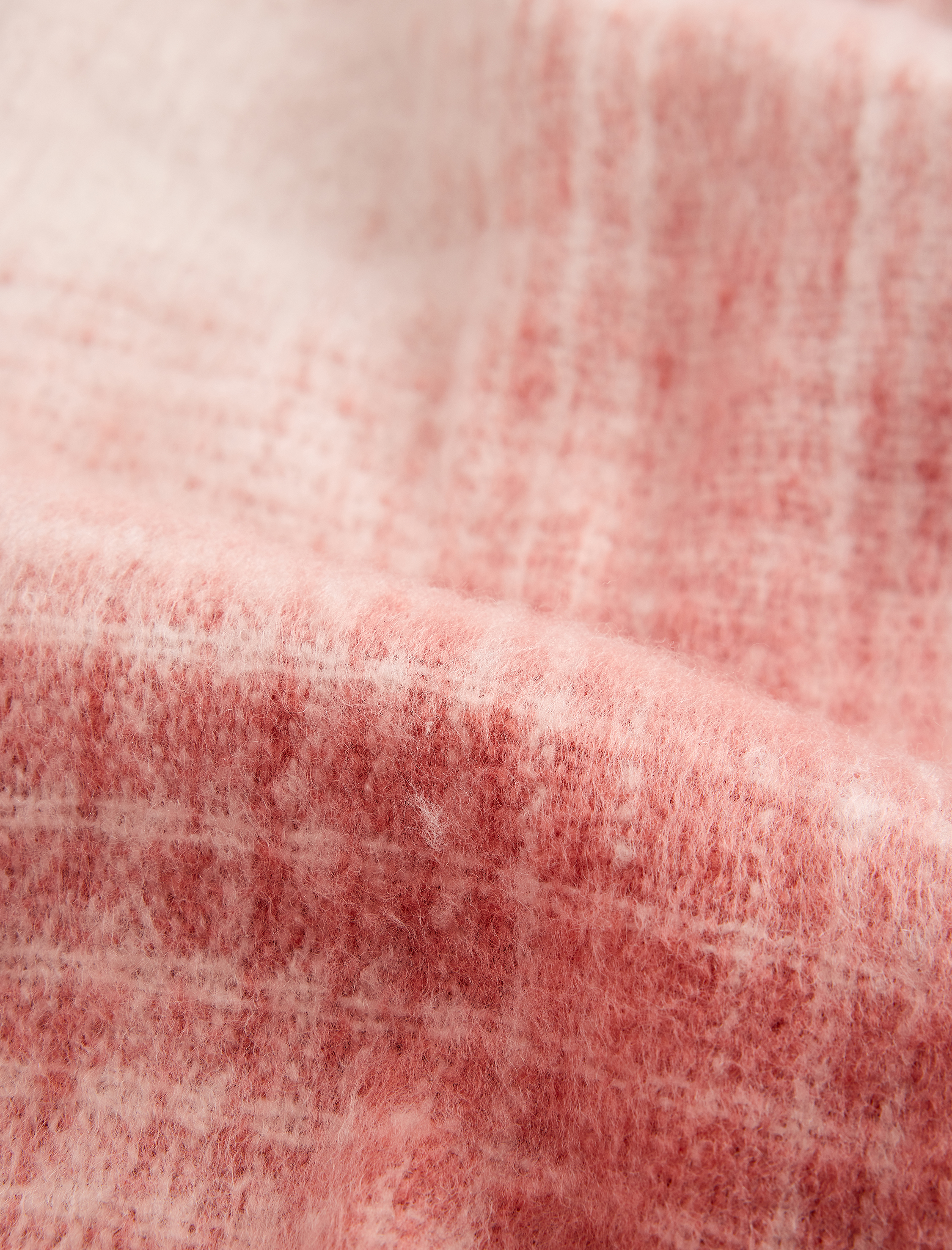  Kadın Desenli Püsküllü Uzun Atkı