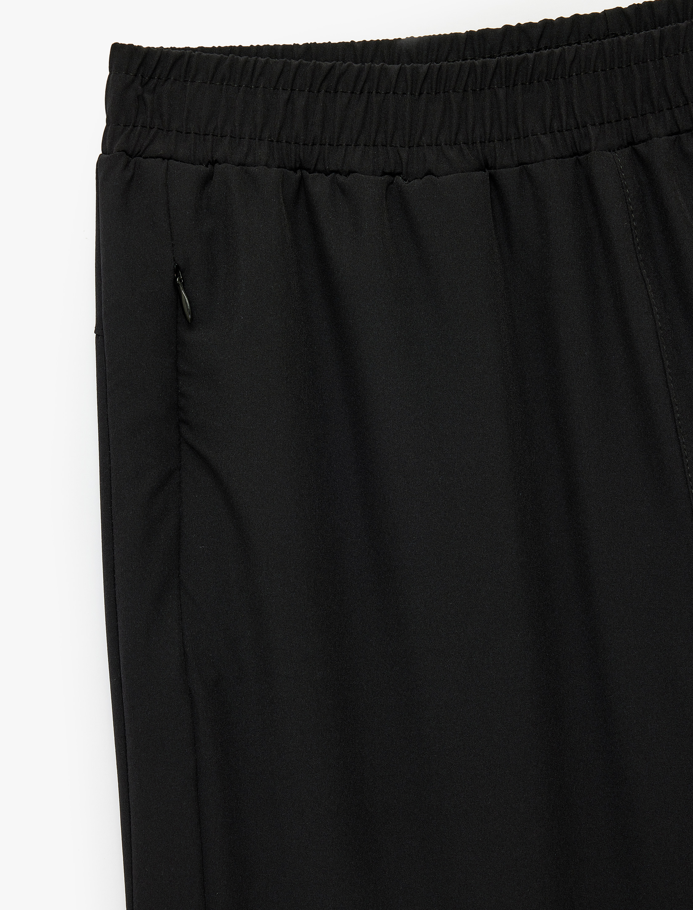   Yüksek Bel Rahat Kesim Fermuarlı Cepli Jogger Spor Eşofman Altı