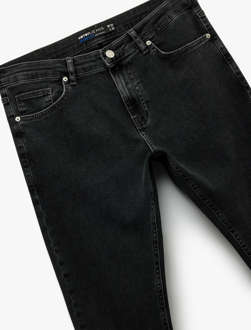   Normal Bel Pamuklu Skinny Fit Jean Pantolon - Michael Jean