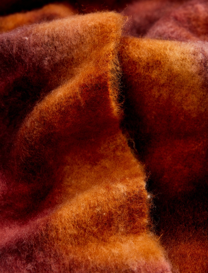  Kadın Batik Desenli Uzun Püsküllü Atkı