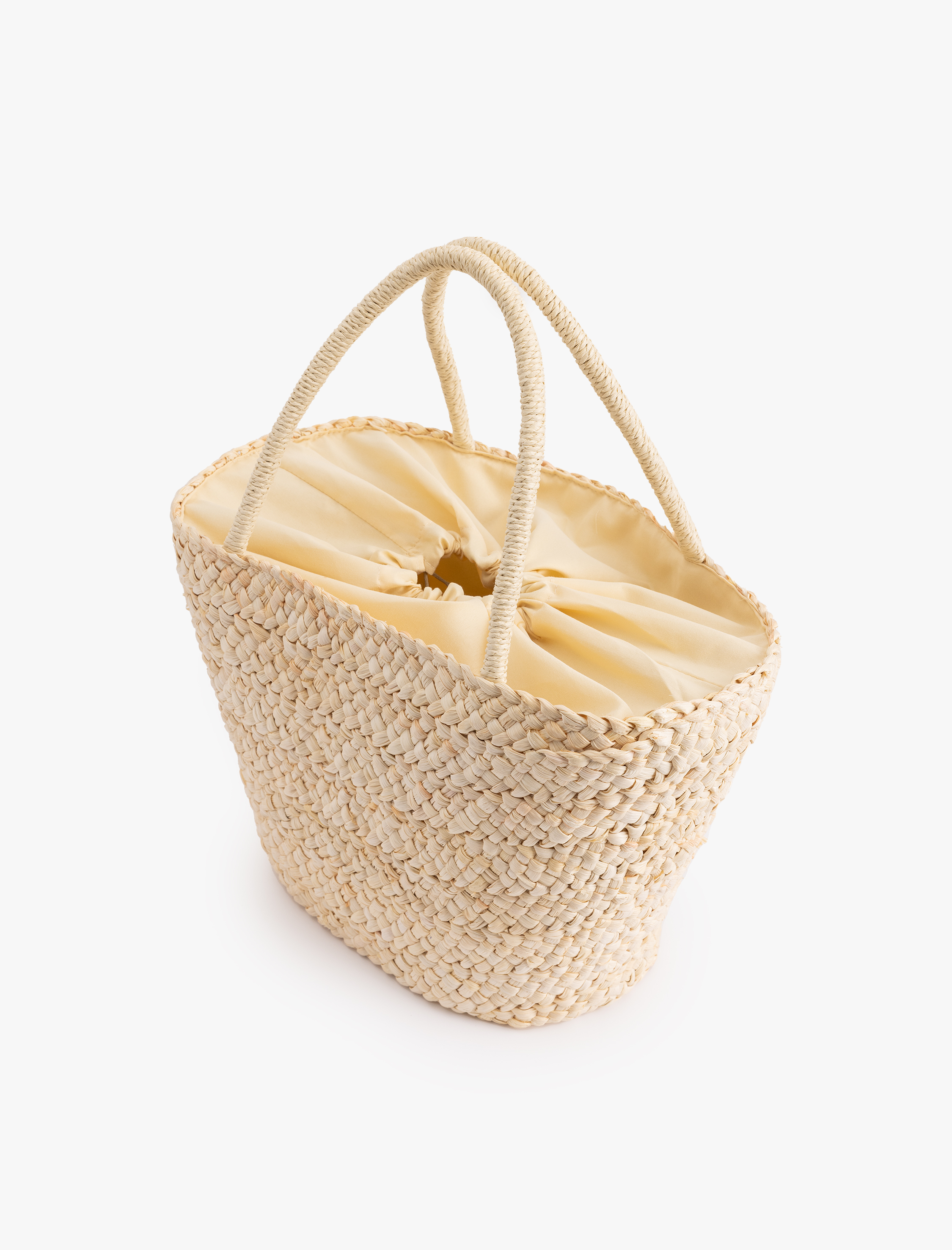  Kadın Papağan İşlemeli Hasır Çanta - Koton X Sibil Çetinkaya