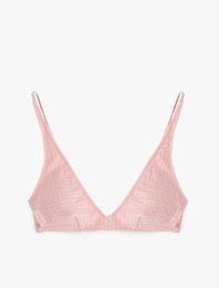 Dokulu Bralet Bikini Üstü