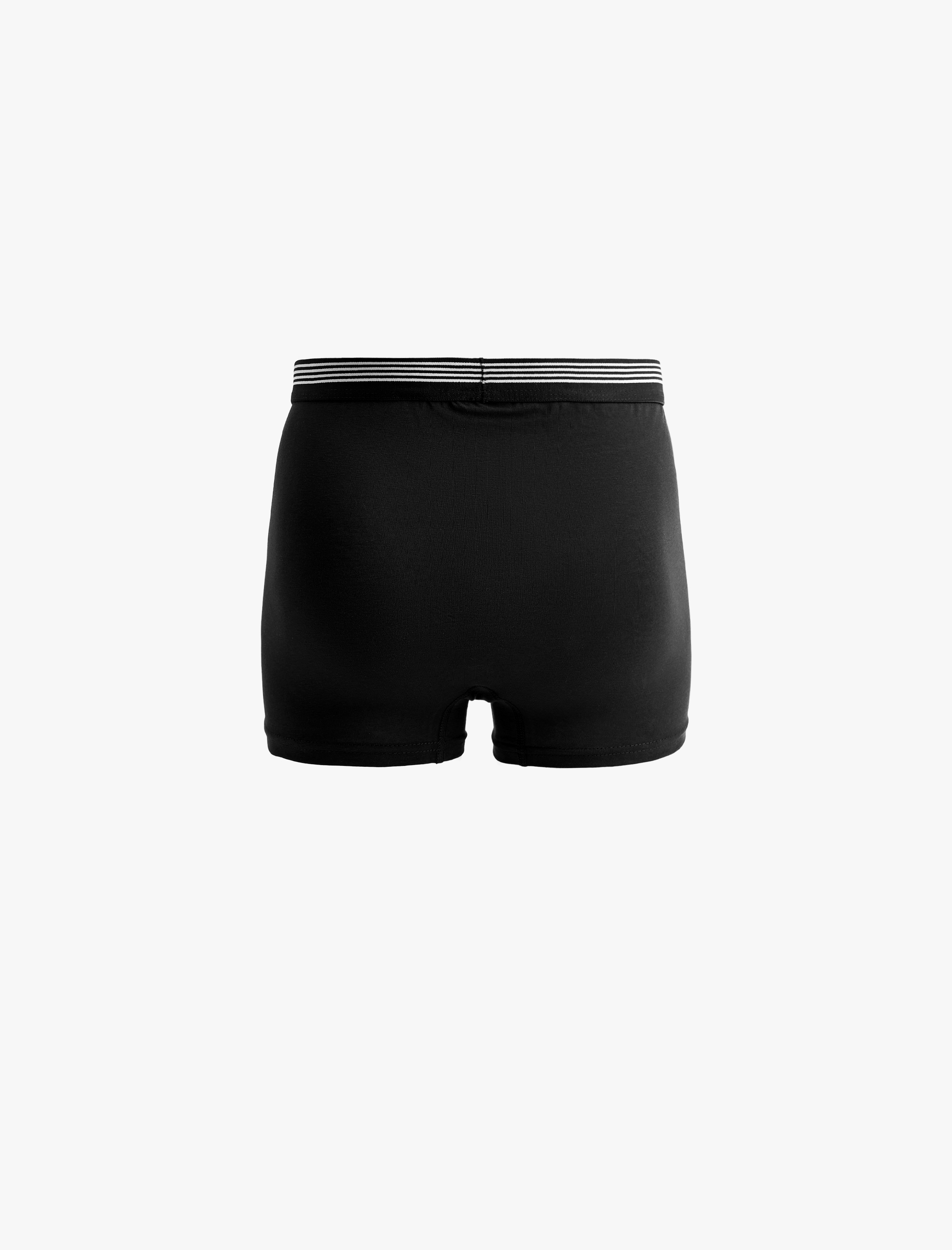   Lastik Detaylı Pamuklu 3'lü Boxer Seti