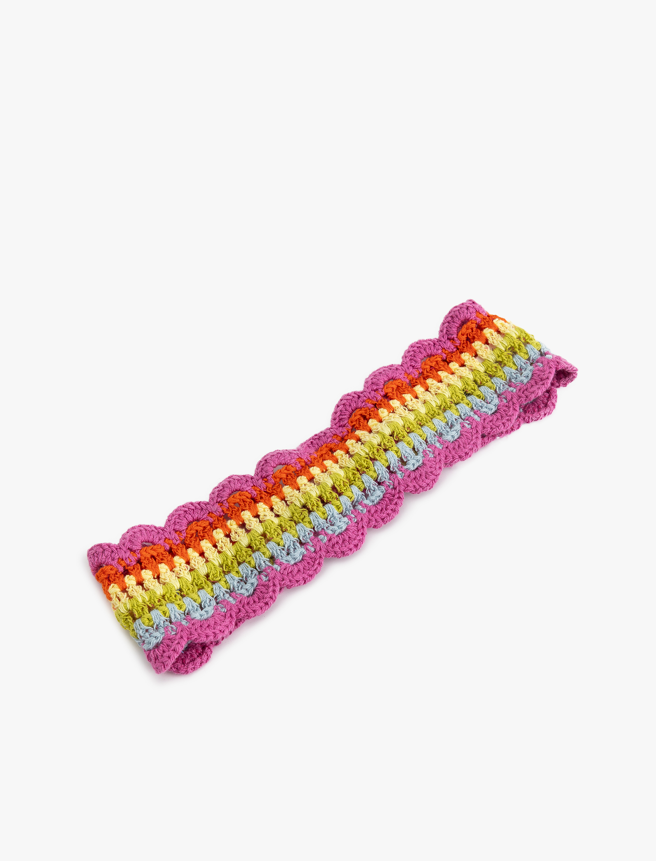  Kadın Çizgili Örme Saç Bandı