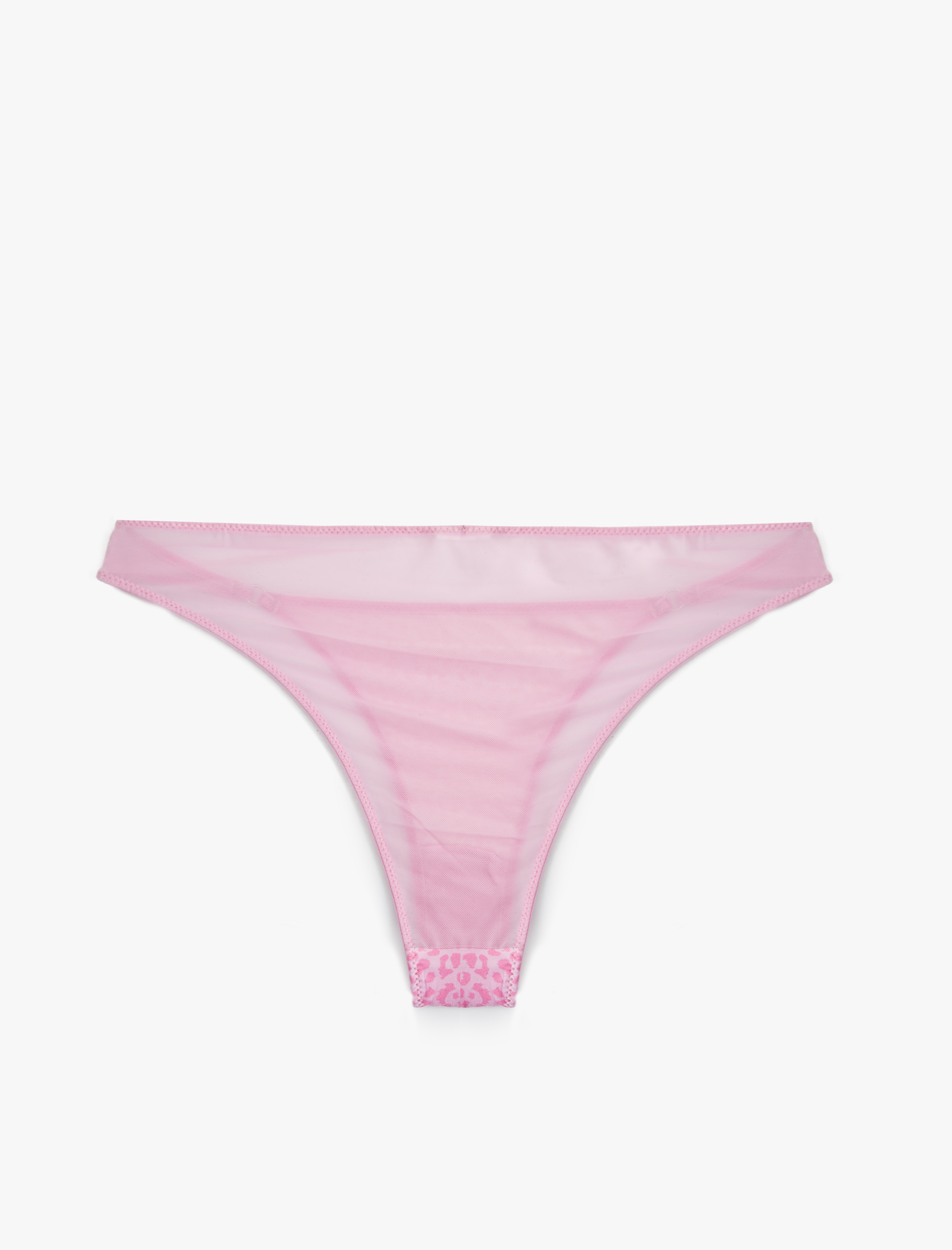   Aksesuar Detaylı Leopar Desenli Brazilian Külot