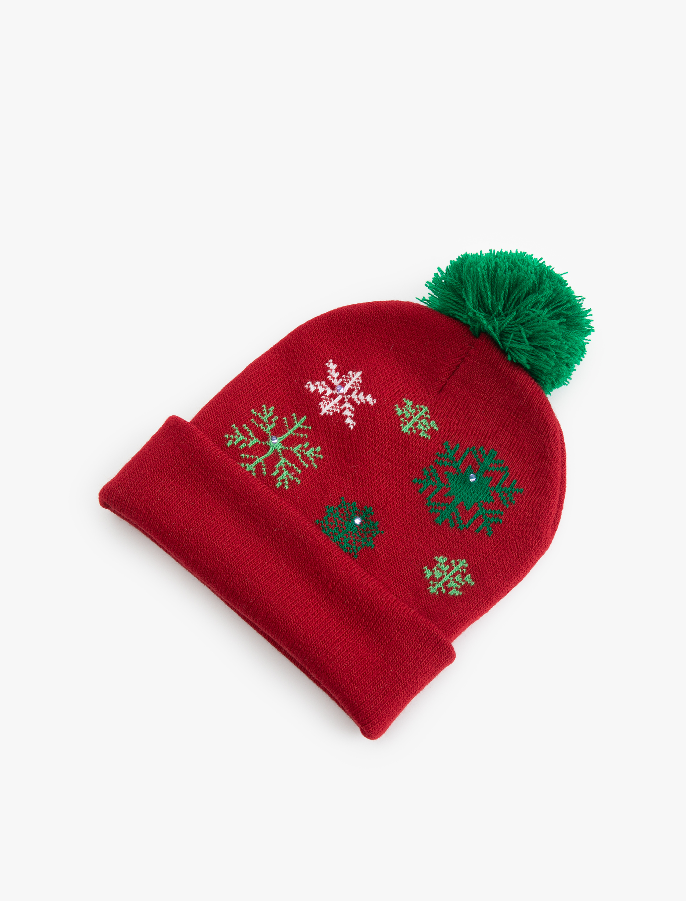  Erkek Çocuk Yılbaşı Temalı Ponponlu Bere