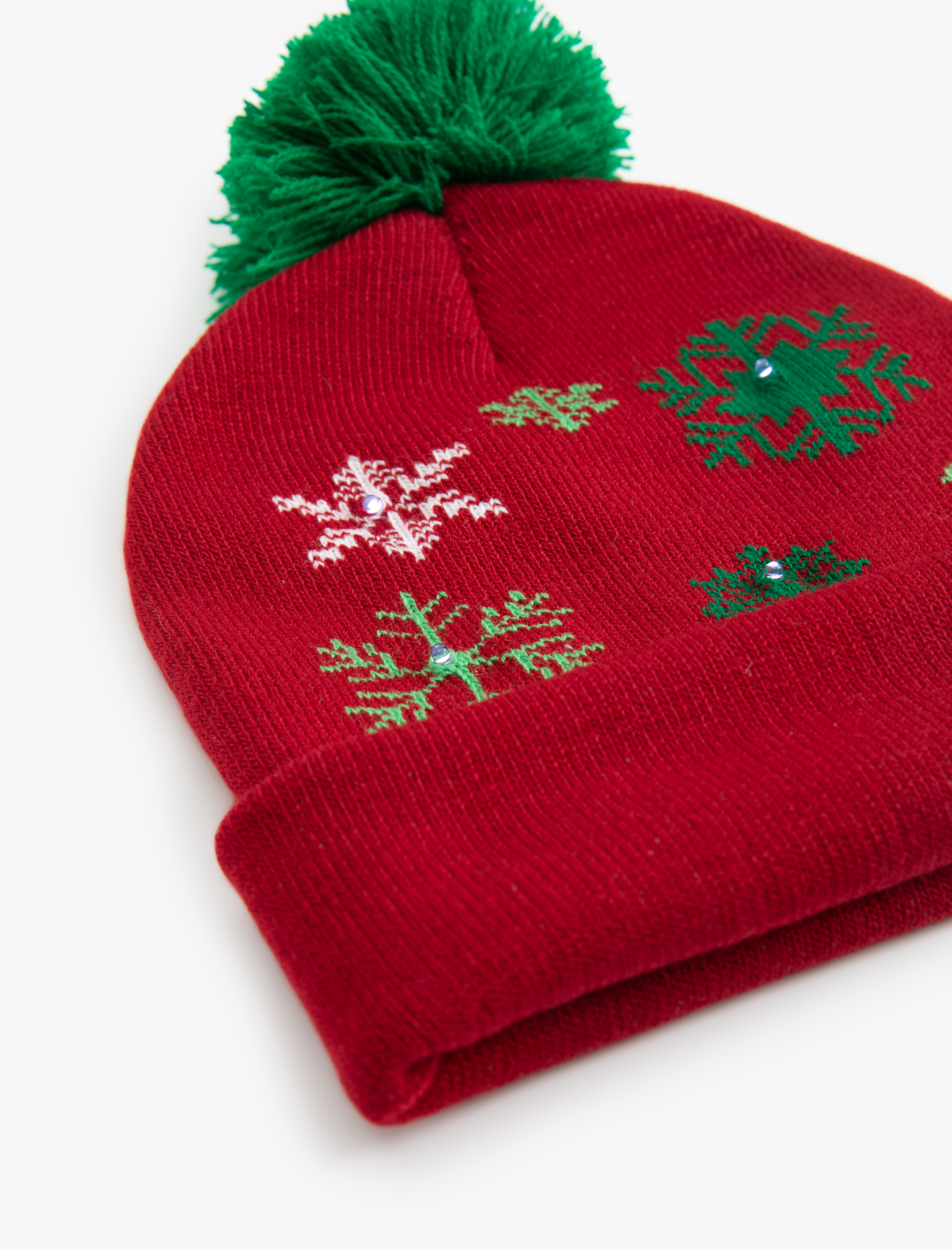  Erkek Çocuk Yılbaşı Temalı Ponponlu Bere