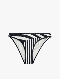 Mat Çizgili Bikini Altı