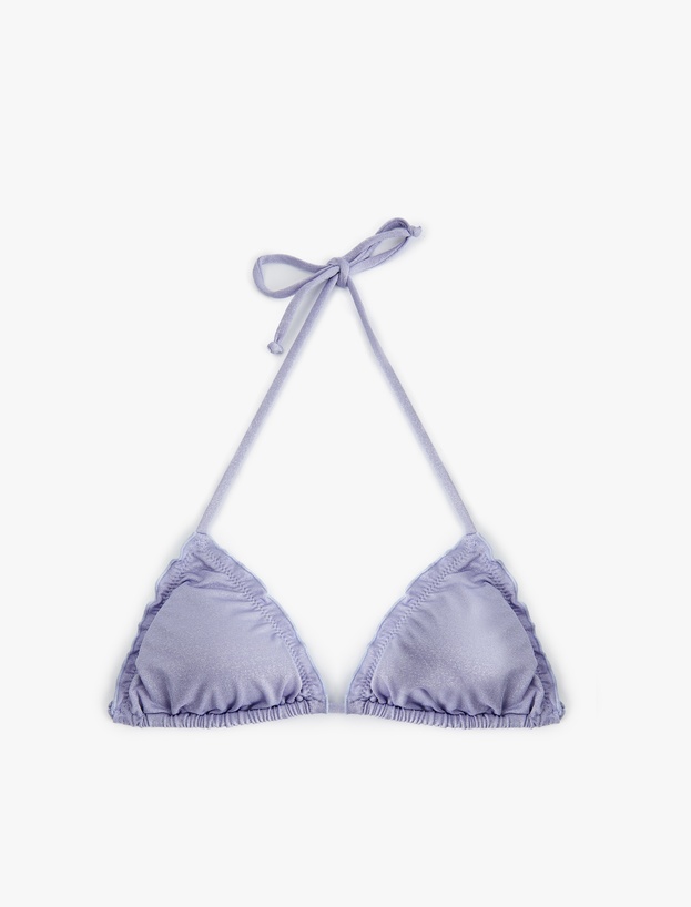 Parlak Fırfırlı Bikini Üstü_0