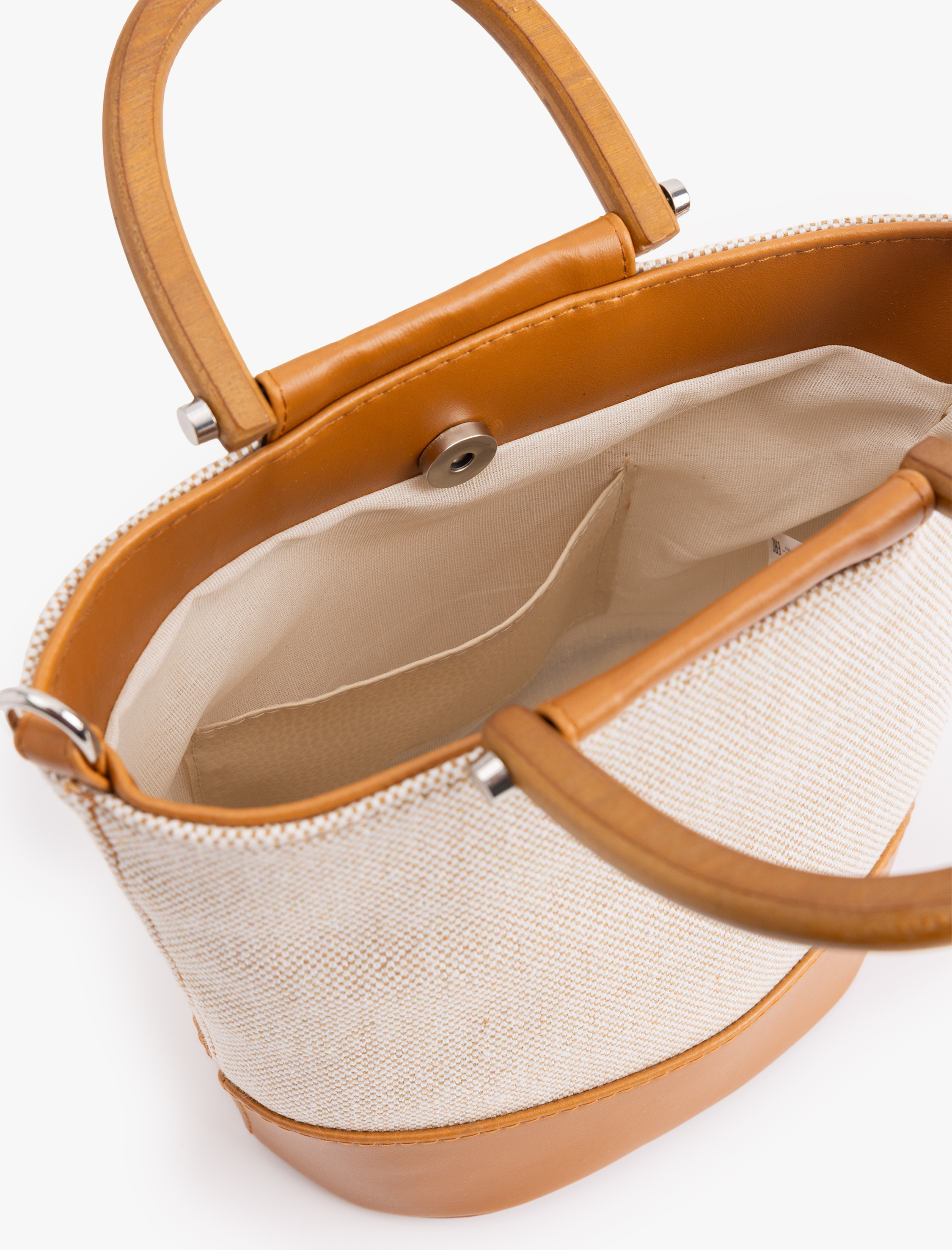  Kadın Pamuklu Dokulu Askılı Tote Çanta