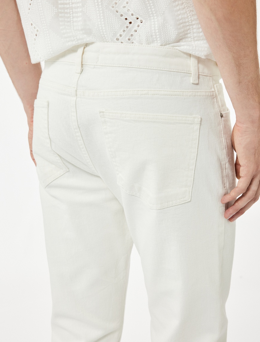   Normal Bel Cepli Straight Fit Jean Pantolon - Mark Jean