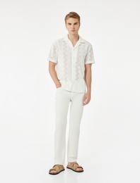 Normal Bel Cepli Straight Fit Jean Pantolon - Mark Jean