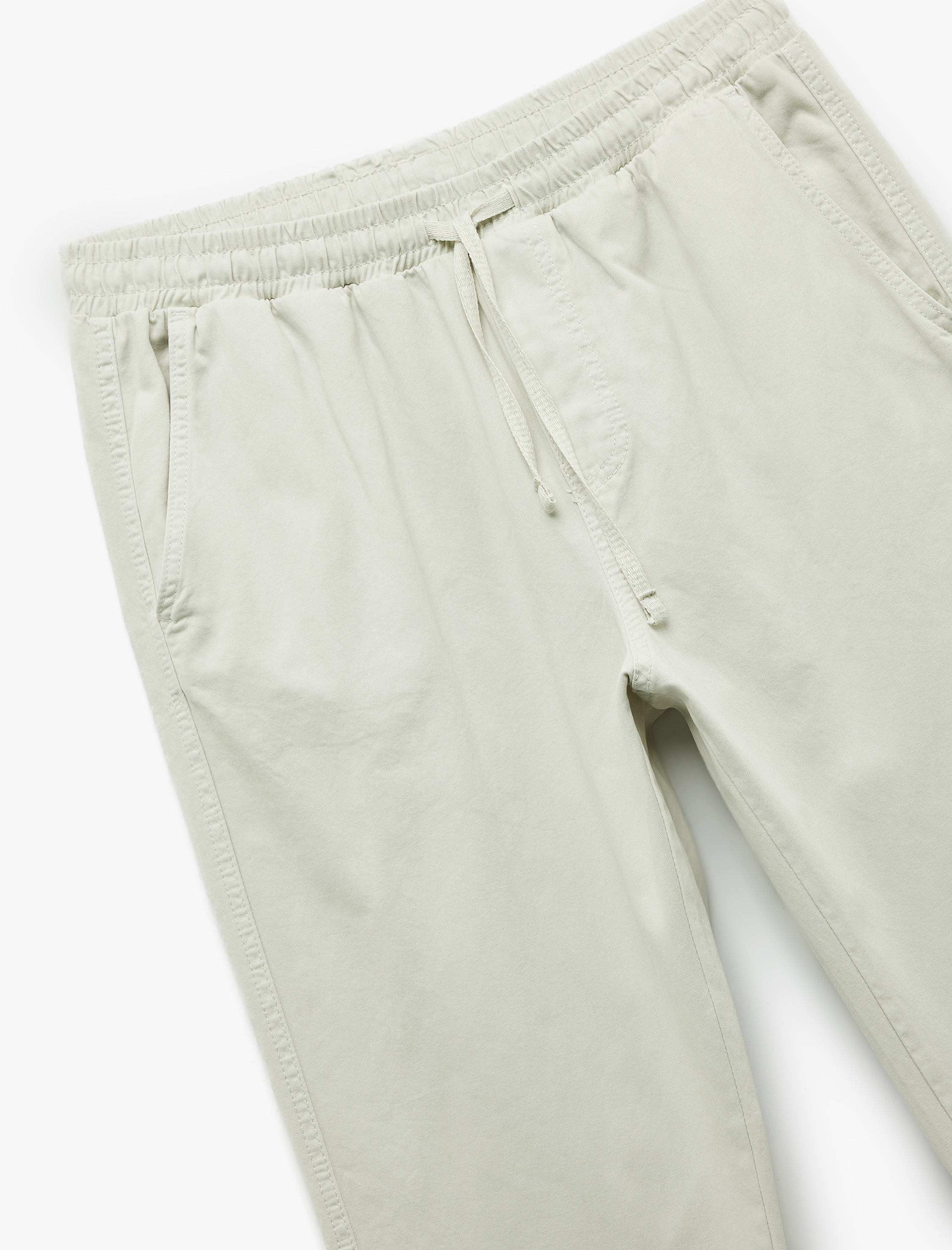   Cep Detaylı Pamuklu Gabardin Beli Bağcıklı Pantolon