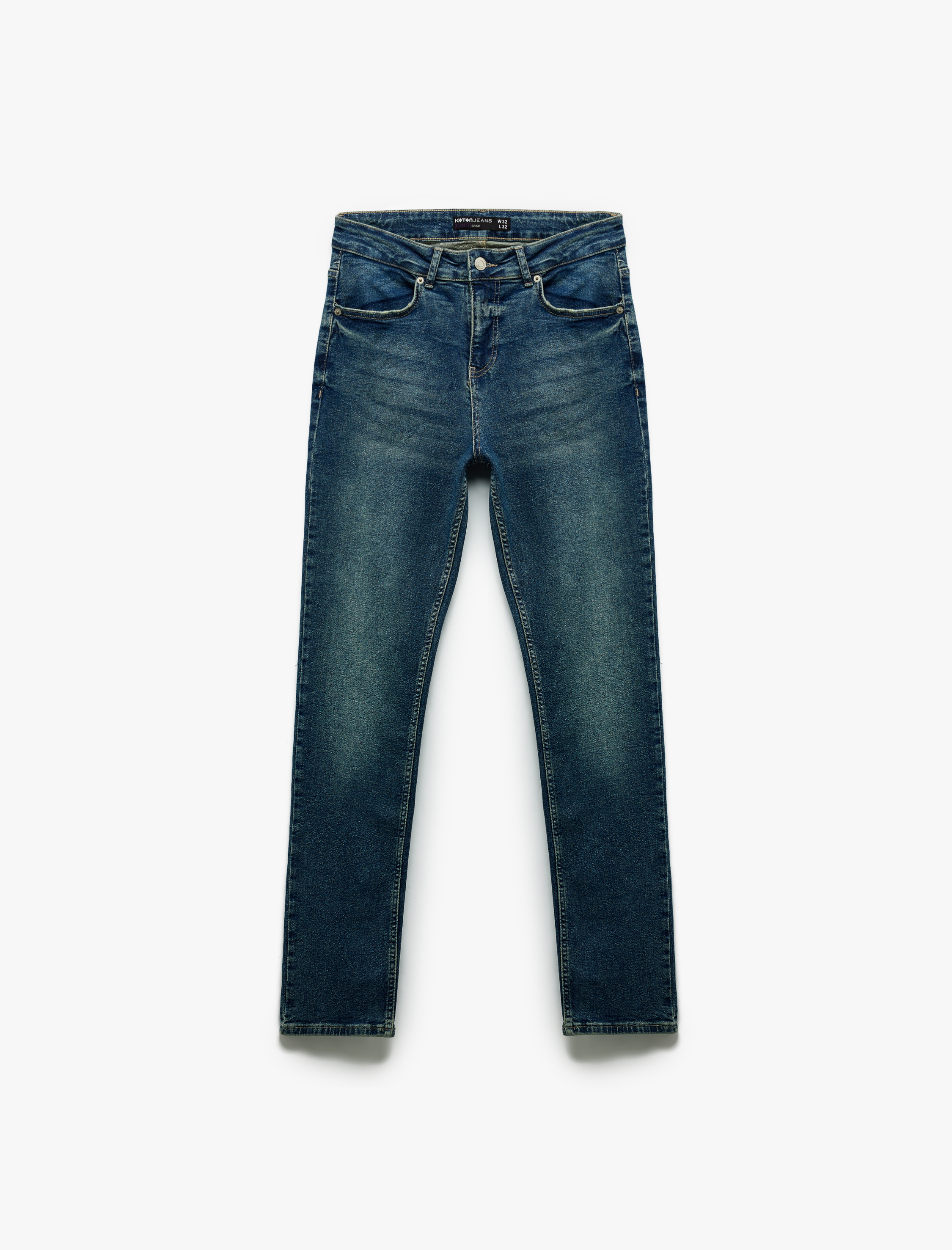   Pamuklu Normal Bel Slim Fit Jean Pantolon - Brad Jean