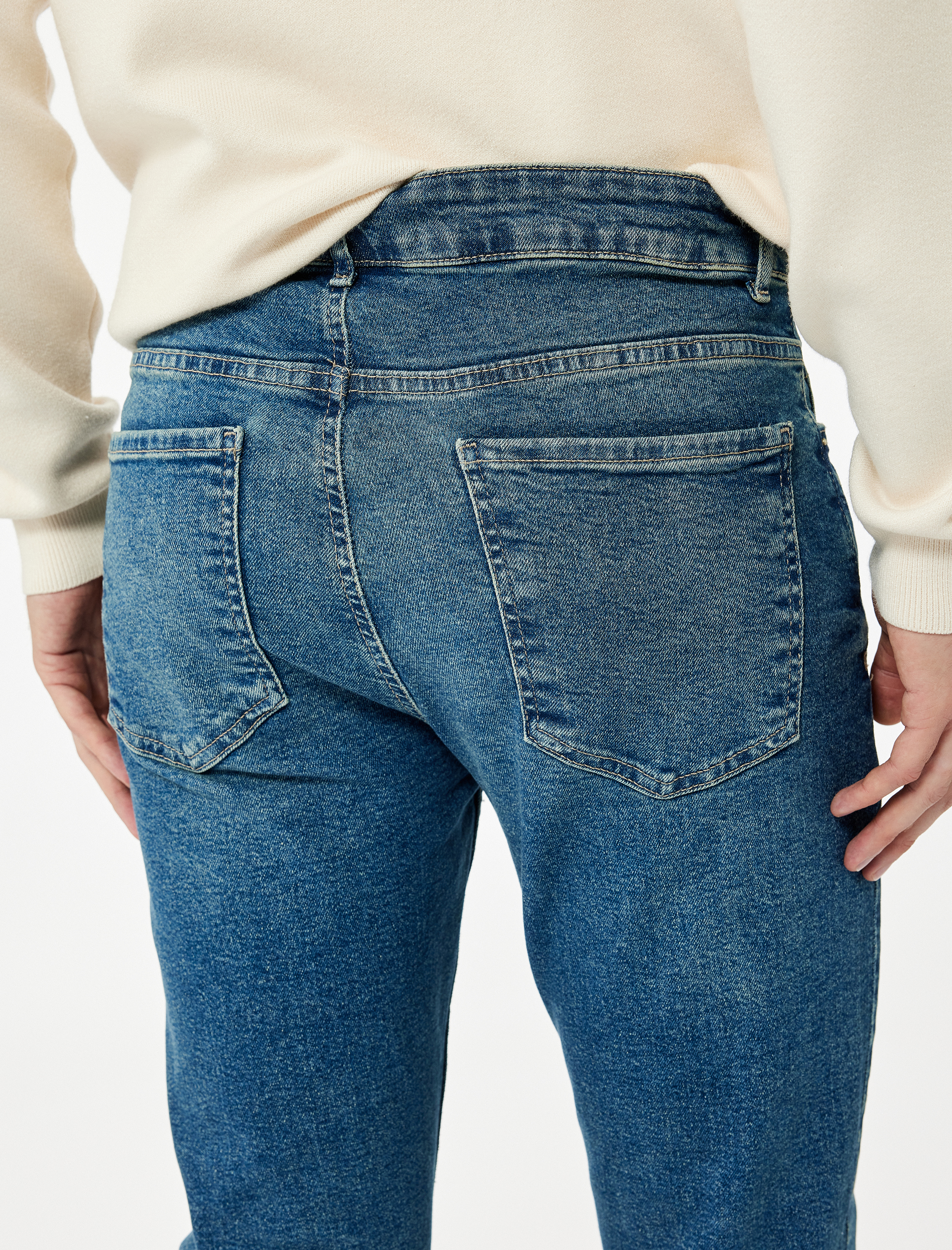   Pamuklu Normal Bel Slim Fit Jean Pantolon - Brad Jean