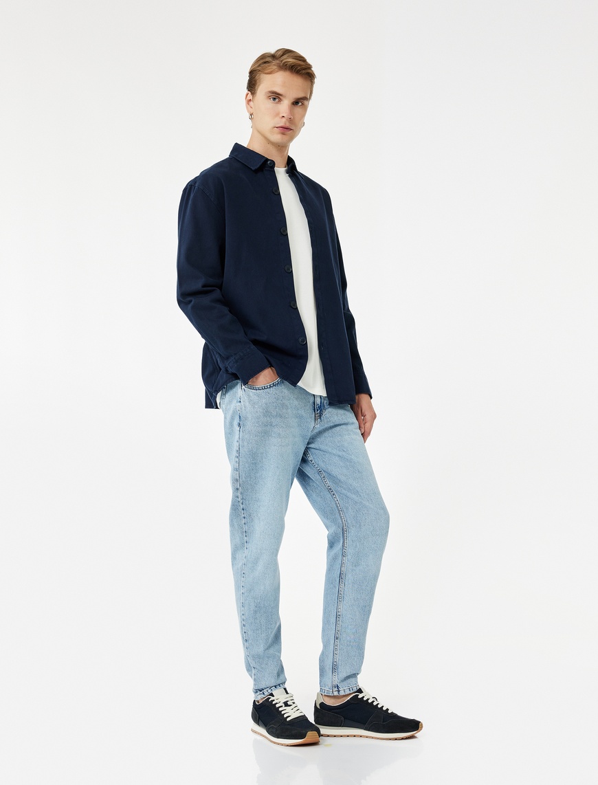   Normal Bel Pamuklu Tapered Fit Jean Pantolon - Joe Jean