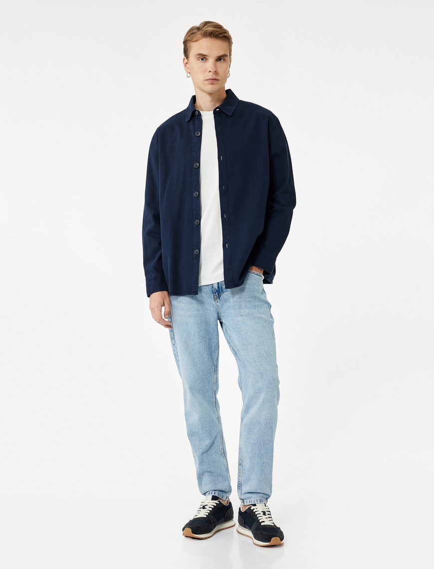   Normal Bel Pamuklu Tapered Fit Jean Pantolon - Joe Jean